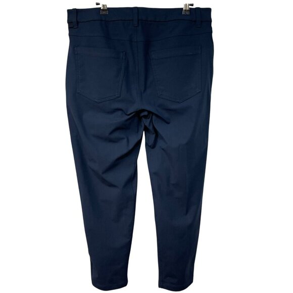 Lululemon Athletica ABC Classic-Fit Trouser Men’s Size 34 Warpstreme Pants Navy - Picture 4 of 7